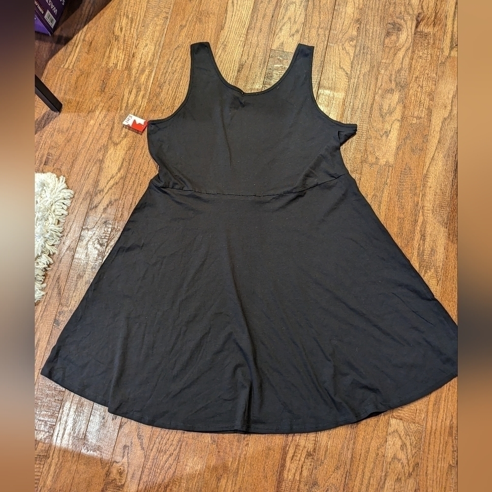 New Canada Forever Dress, 100% cotton Black dress, Canada Day Dress size 1x - Picture 7 of 8